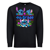 Black preview flower stitch 4 th grade Premium Sweatshirt - AdoDesignShop