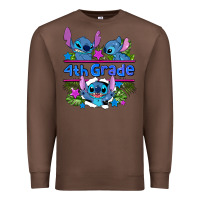 Chestnut preview flower stitch 4 th grade Premium Sweatshirt - AdoDesignShop