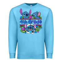 Ocean Blue preview flower stitch 4 th grade Premium Sweatshirt - AdoDesignShop