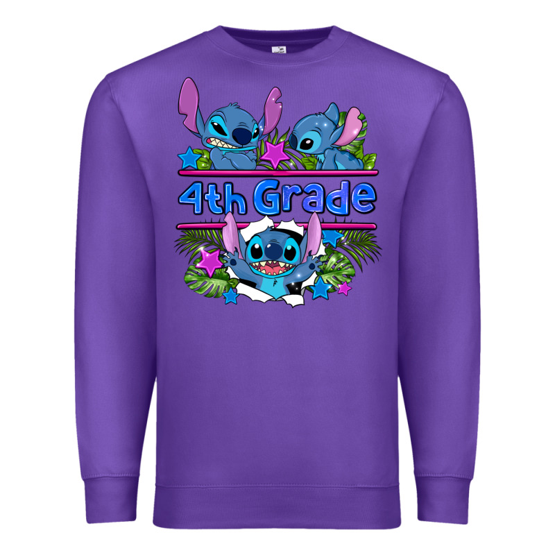 Preview Flower Stitch 4 Th Grade Premium Sweatshirt by AdoDesignShop | Teevron