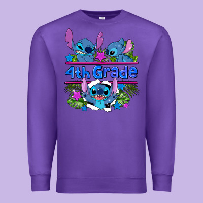 Preview Flower Stitch 4 Th Grade Premium Sweatshirt Designed By Adodesignshop