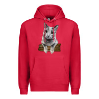 Cardinal Russian Blue Cat Face Premium Hoodie - LillyAllenDesigns