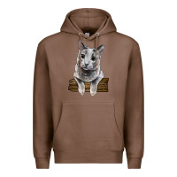 Chestnut Russian Blue Cat Face Premium Hoodie - LillyAllenDesigns