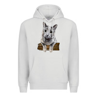 Dove Grey Russian Blue Cat Face Premium Hoodie - LillyAllenDesigns
