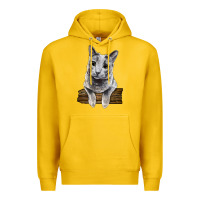 Lemon Russian Blue Cat Face Premium Hoodie - LillyAllenDesigns
