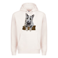 Pale Pink Russian Blue Cat Face Premium Hoodie - LillyAllenDesigns