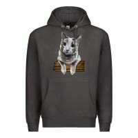 Smoke Russian Blue Cat Face Premium Hoodie - LillyAllenDesigns