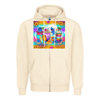 Sandshell stitch summer coffee cups Zipper Hoodie - Zillion Design Studio