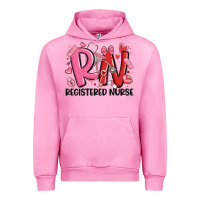 Fuchsia Pink rn registered nurse valentines day Urban Hoodie - MaliasSmallBusiness