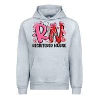 Heather Grey rn registered nurse valentines day Urban Hoodie - MaliasSmallBusiness