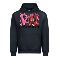 Navy rn registered nurse valentines day Urban Hoodie - MaliasSmallBusiness