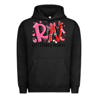 Pigment Black rn registered nurse valentines day Urban Hoodie - MaliasSmallBusiness