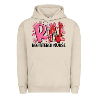 Pigment French Oak rn registered nurse valentines day Urban Hoodie - MaliasSmallBusiness
