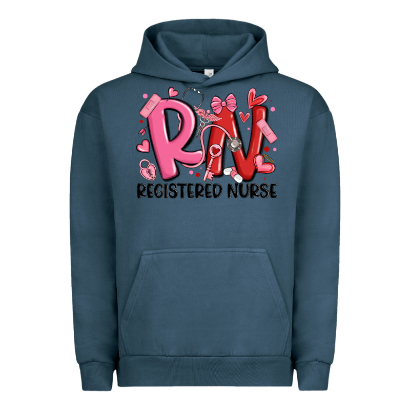 Rn Registered Nurse Valentines Day Urban Hoodie by MaliasSmallBusiness | Teevron