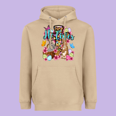 Easter Day He Lives Heavyweight Hoodie Designed By Oliviacreatesart