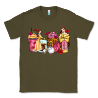 Army Green princess cartoon coffee cups Classic Tee - Zillion Design Studio