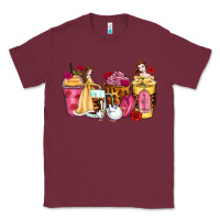 Burgundy princess cartoon coffee cups Classic Tee - Zillion Design Studio