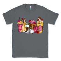 Charcoal Heather princess cartoon coffee cups Classic Tee - Zillion Design Studio