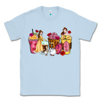 Dusty Blue princess cartoon coffee cups Classic Tee - Zillion Design Studio