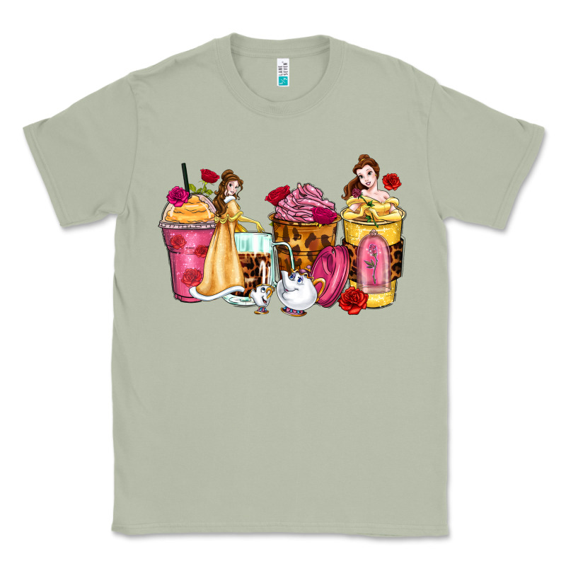 Princess Cartoon Coffee Cups Classic Tee by Zillion Design Studio | Teevron
