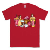 Red princess cartoon coffee cups Classic Tee - Zillion Design Studio