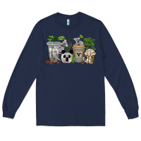 Navy koala coffee cups Long Sleeve Tee - texasbilliewilder