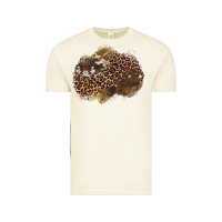 Vintage Arctic leopard cowhide glitter patches Vintage Tee - Artiststas