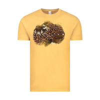 Vintage Mustard leopard cowhide glitter patches Vintage Tee - Artiststas