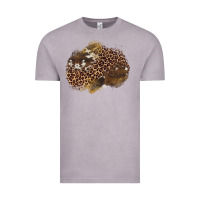 Vintage Zinc leopard cowhide glitter patches Vintage Tee - Artiststas