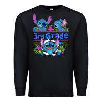 Black preview flower stitch 3rd grade Premium Sweatshirt - AdoDesignShop