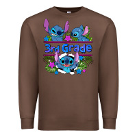 Chestnut preview flower stitch 3rd grade Premium Sweatshirt - AdoDesignShop