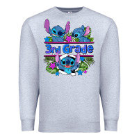 Heather Grey preview flower stitch 3rd grade Premium Sweatshirt - AdoDesignShop
