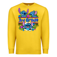 Lemon preview flower stitch 3rd grade Premium Sweatshirt - AdoDesignShop