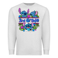 Oatmeal Heather preview flower stitch 3rd grade Premium Sweatshirt - AdoDesignShop