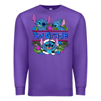 Purple preview flower stitch 3rd grade Premium Sweatshirt - AdoDesignShop