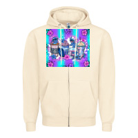 Sandshell stitch coffee cups Zipper Hoodie - Zillion Design Studio