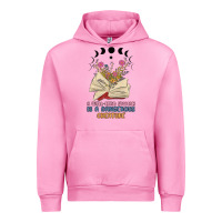 Fuchsia Pink a well read woman is a dangerous creature Urban Hoodie - MaliasSmallBusiness