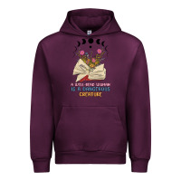 Mauve Wine a well read woman is a dangerous creature Urban Hoodie - MaliasSmallBusiness