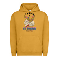 Pigment Peanut Butter a well read woman is a dangerous creature Urban Hoodie - MaliasSmallBusiness