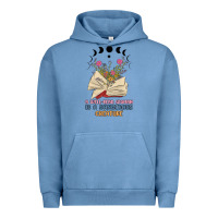 Pigment Pebble Blue a well read woman is a dangerous creature Urban Hoodie - MaliasSmallBusiness