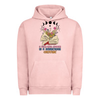 Pigment Salmon a well read woman is a dangerous creature Urban Hoodie - MaliasSmallBusiness