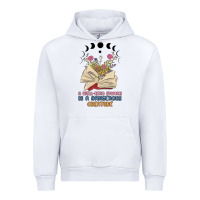 White a well read woman is a dangerous creature Urban Hoodie - MaliasSmallBusiness
