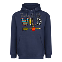 Navy teacher of the wild Heavyweight Hoodie - CowhideDigitalArt