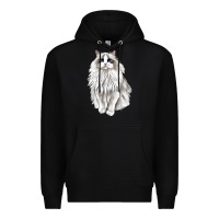 Black Ragdoll Cat Premium Hoodie - LillyAllenDesigns
