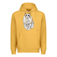 Mustard Ragdoll Cat Premium Hoodie - LillyAllenDesigns
