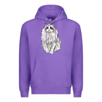 Purple Ragdoll Cat Premium Hoodie - LillyAllenDesigns