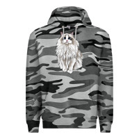 Slate Camo Ragdoll Cat Premium Hoodie - LillyAllenDesigns
