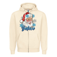 Sandshell santa blue believe Zipper Hoodie - RanaPortraitStore