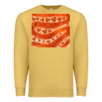 Antique Gold orange glitter heart Premium Sweatshirt - JahusDesignShop