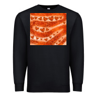 Black orange glitter heart Premium Sweatshirt - JahusDesignShop